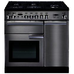 Rangemaster Professional+ 90 Gas Range Cooker, Stainless Steel Stainless Steel